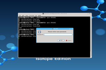 Lightweight su command with Qt4 frontend